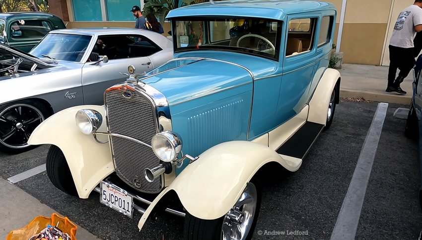 Blue & White Car Whittwood Town Center Car Show