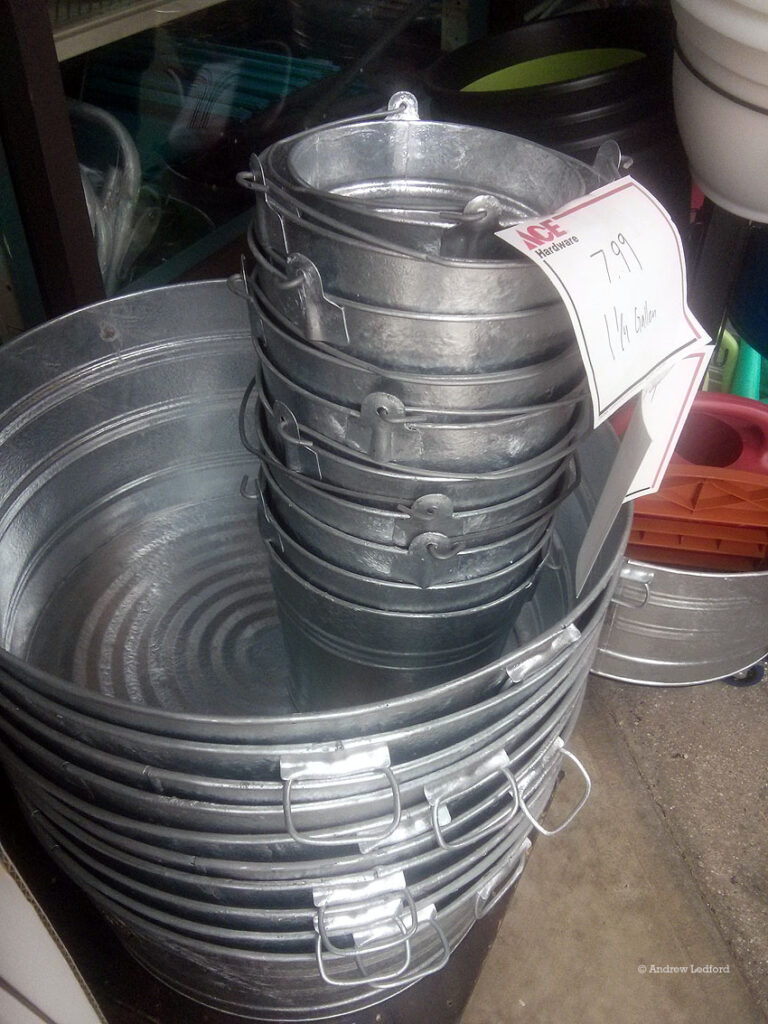 galvanized pails