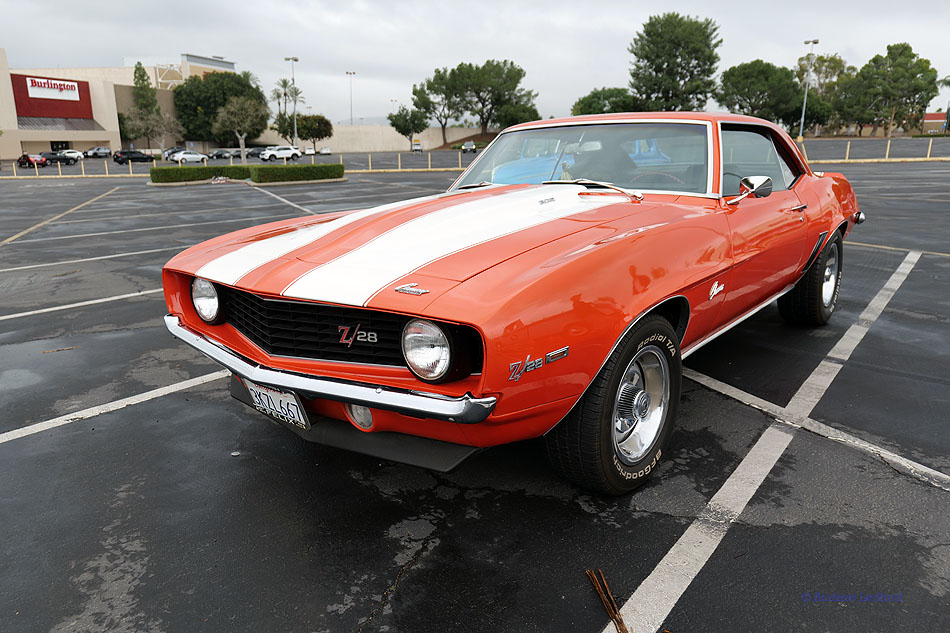 Camaro Z28 front to back angle