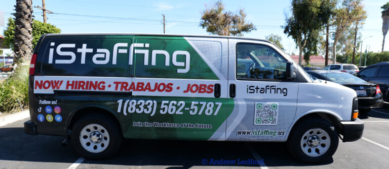 iStafing in La Habra CA. ad van